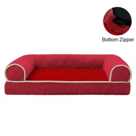 Classic Sofa Theme Dog Bed (Color: Green)