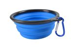 350ml/1000ml Large Collapsible Dog Pet Folding Silicone Bowl Outdoor Travel Portable Puppy Food Container Feeder Dish Bowl